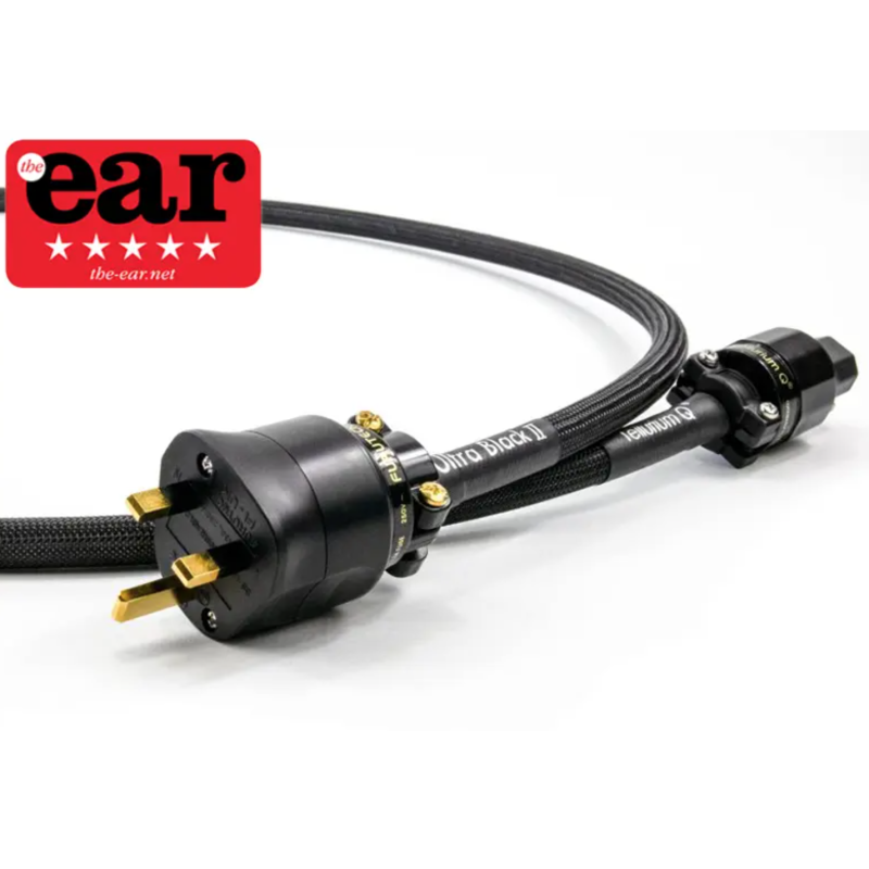 Tellurium Q Ultra Black II UK 1.5m UK C15 Mains Cable Tellurium Q Ultra Black II UK 1.5m UK C15 Mains Cable